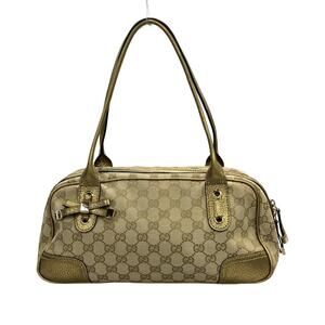 Gucci Boston Shoulder Bag GG Canvas